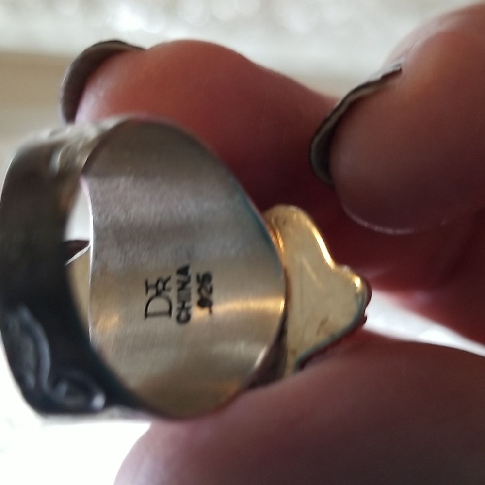Silver and Jasper stone Ring - Picture 6 of 11